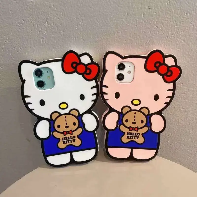 

Kawaii Anime Sanrio Cute Hellokittys Kuromi Cinnamoroll Iphone13/12/11 All-Inclusive 13Promax Cartoon Phone Case Girl Gift Toys