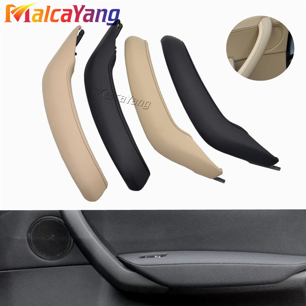 

LHD RHD Car Inner Passenger Door Left Right Pull Handle Leather Outer Cover Trim Replacement For BMW X3 F25 2009-2016