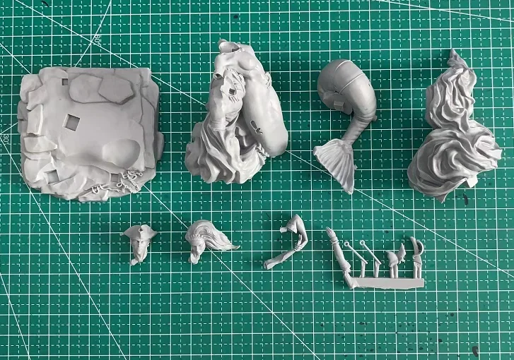 Масштаб 1/24 литой каучук набор для сборки фигурок хобби по климату миниатюрная