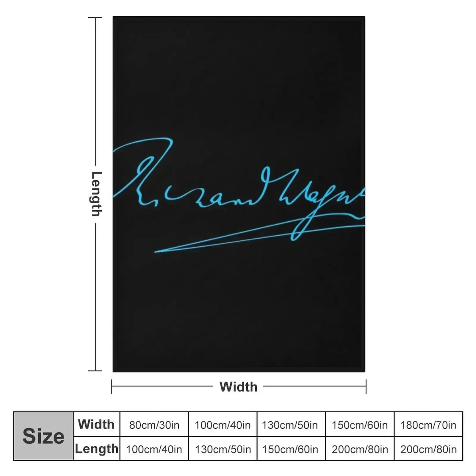 Ричард Вагнер - Фирмен Синий RB Плед Винтажные одеяла на заказ