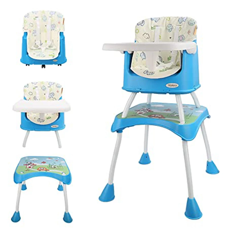 

6 Months to 6 Years Children's Chair, Multifunctional Baby Chair with Removable Tray Safety Belt and Table for Learning to Play