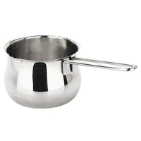 milk heating pot stainless steel sauce pan cheese baking pan with handle butter heating pan melting pot for home kitchen