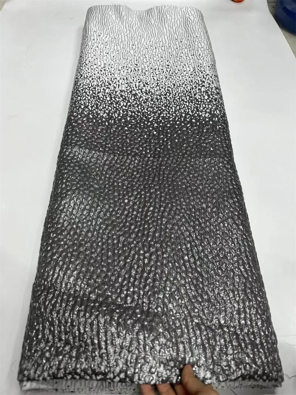 Женская жаккардовая кружевная ткань 2024 Высококачественная сетчатая Кружевная