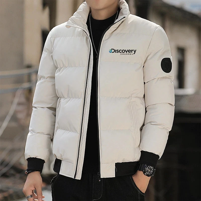 

Thick Men New Warm Parka Jackets Winter Casual Men's Outwear Coats Discovery channel Male Windbreak Cotton Padded Down Jacket