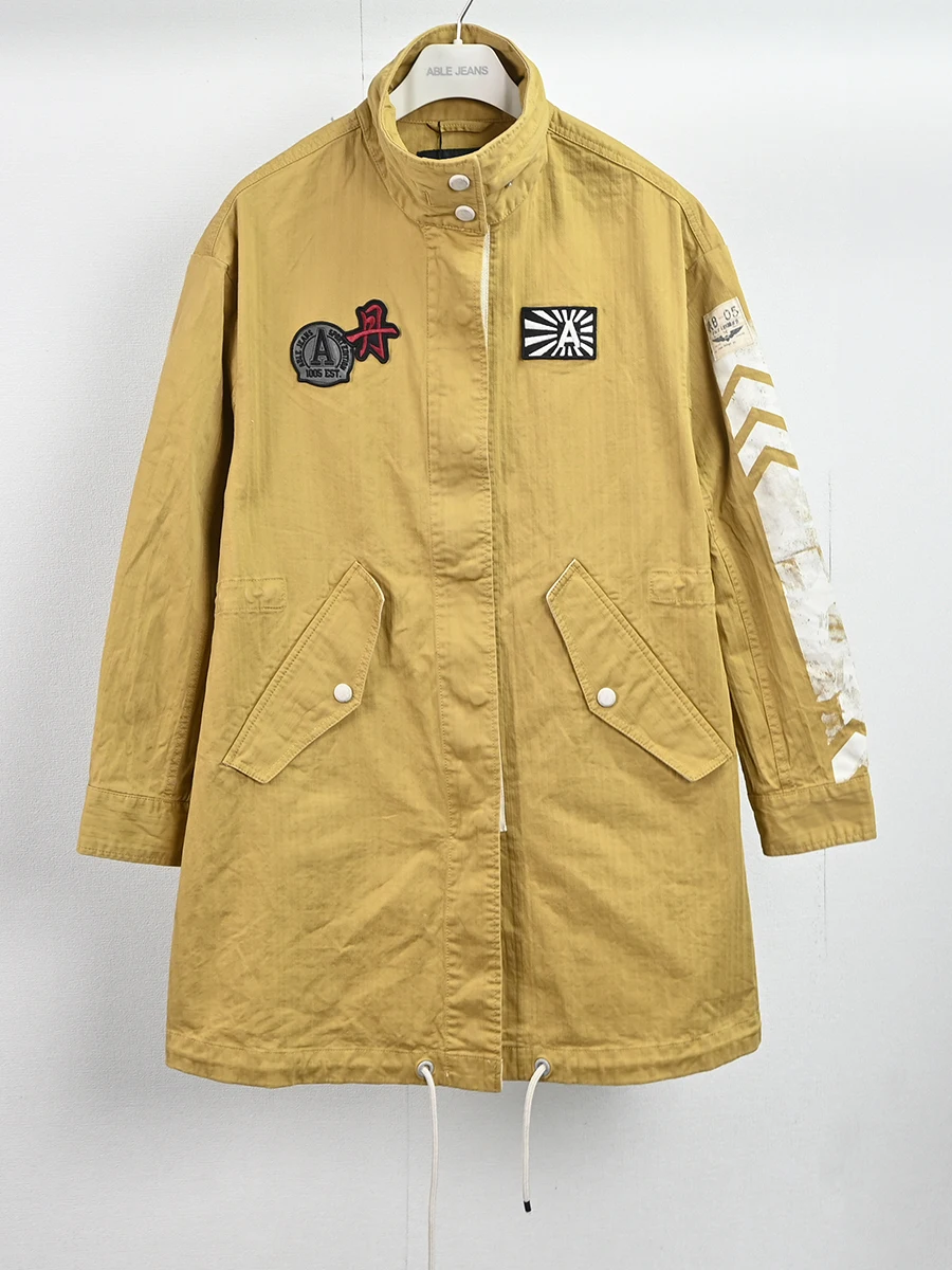 Это стоит Хрнг! Джинсы Able женский плащ с воротником-стойкой куртка средней длины