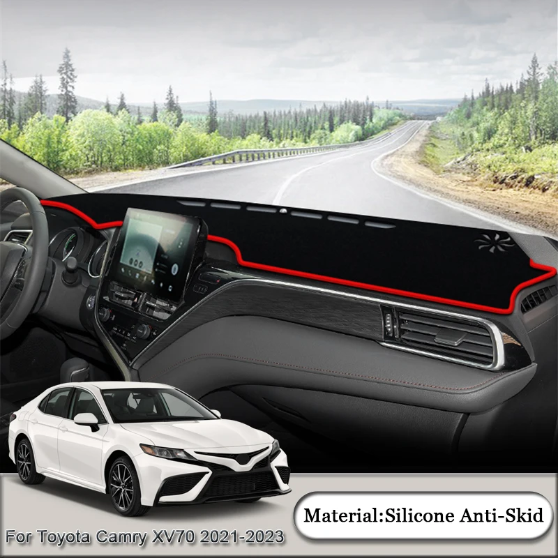 

Fit For Toyota Camry XV70 2021-2023 Car Dashboard Protective Mat Shade Cushion Pad Rose Carpet Mat Cover Automobiles Accessories