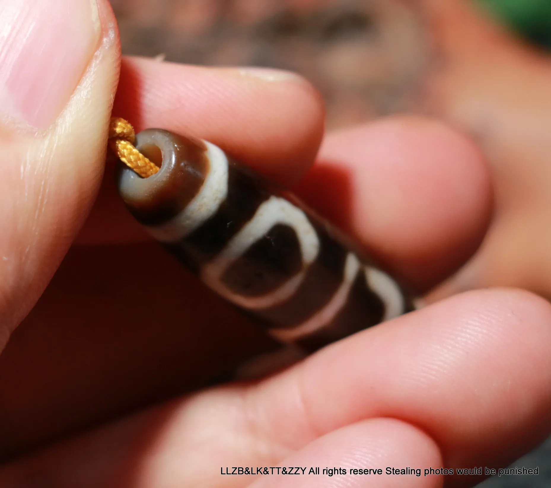 Символический амулет Power Energy Tibetan Old Agate Double Heaven & Earth Harmonious Symbol dZi Bead, подходящий для браслетов, высокого качества BGD0713A23.