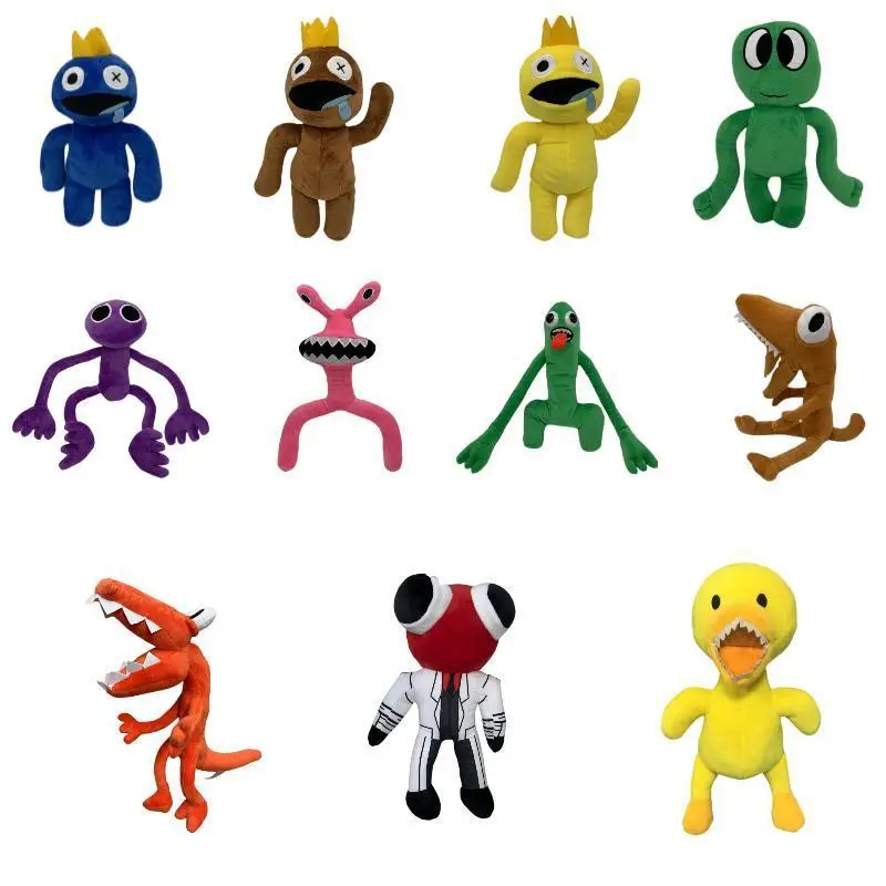 

11pcs/lot Cartoon Game 30cm Rainbow Friends Plush Toy Kawaii Blue Monster Soft Stuffe Plush Toy Gifts for Children