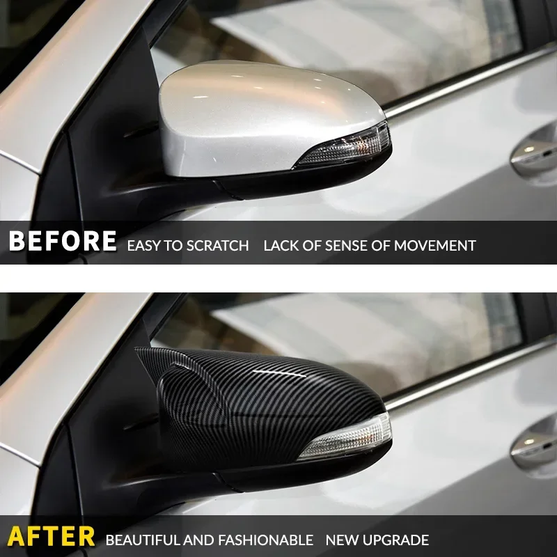 Стильные Чехлы На Зеркала Автомобиля Из Углеродного Волокна Для Toyota C-hr Колпачки