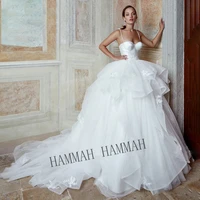 hammah princess wedding dresses sweetheart court train spaghetti strap a line appliques zipper robe de soir%c3%a9e de mariage