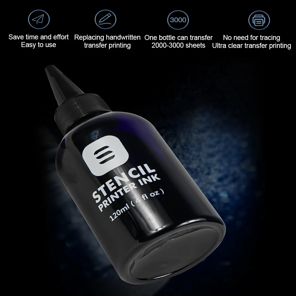 120/240 мл Татуировка трафаретная чернила Профессиональная бумага для передачи