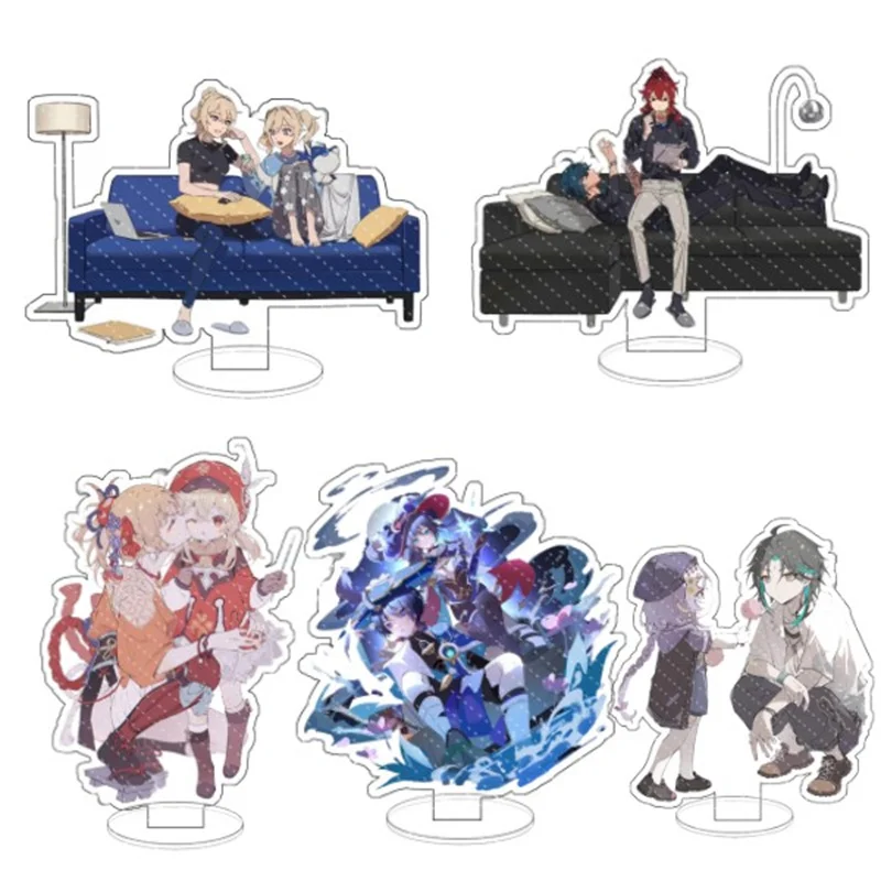 

Anime Genshin Impact Xiao Cosplay Acrylic Figure Scaramouche Stand Model Desk Decor Prop Fans Collection Toy Gift For Friend