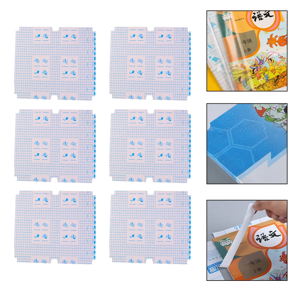 

16 Pcs Book Film Self-adhesive Waterproof Cover Student Plastic Binder Transparent Textbook Wraps Pp Frosted Covers
