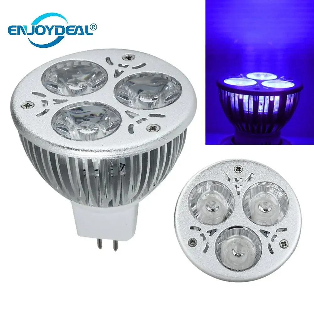 

Enjoydeal Светодиодная УФ лампа 3Вт фиолетовая E27/GU10/MR16 85-265V/12V