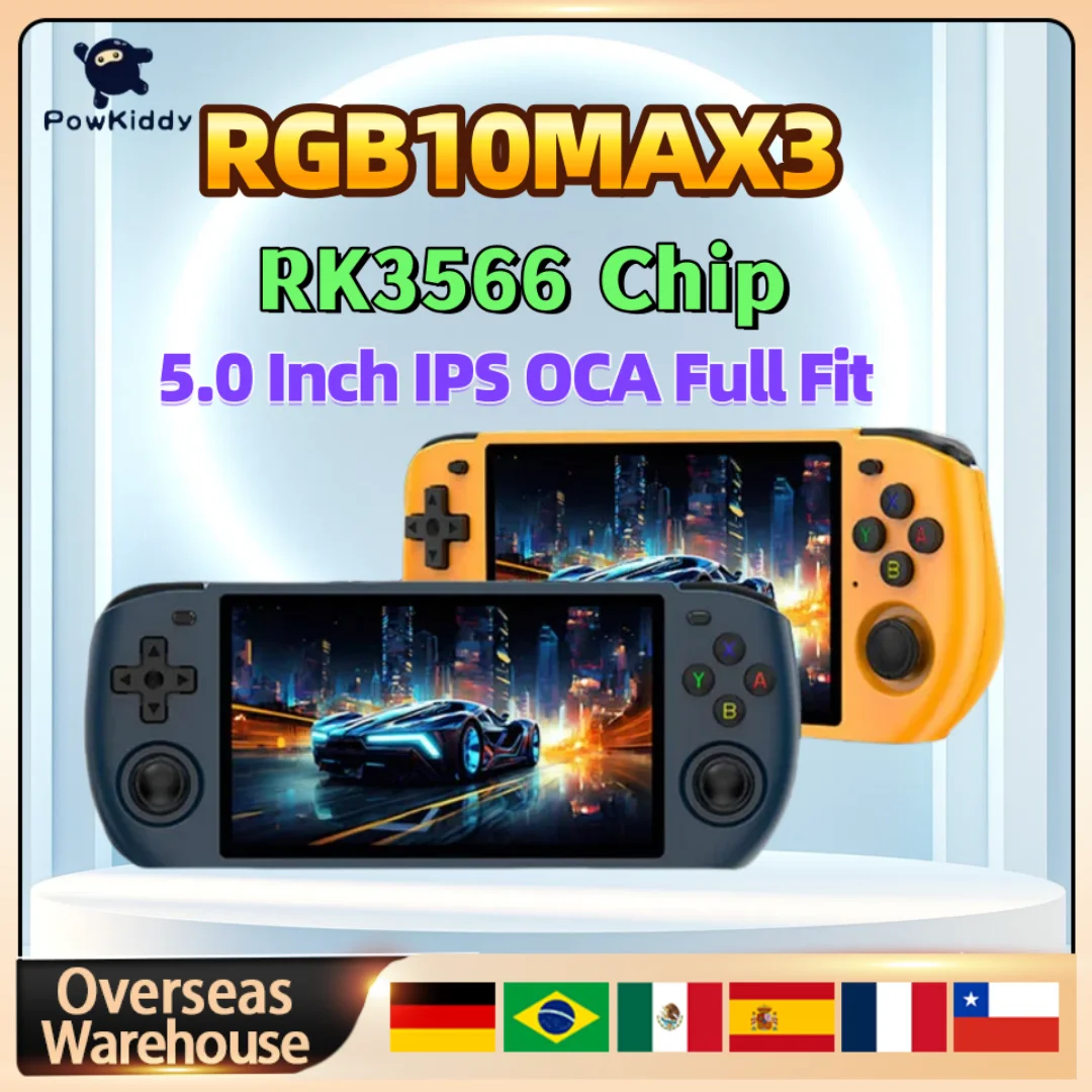 POWKIDDY RGB10MAX3 Ретро портативная игровая консоль 5-дюймовый IPS-экран 1280*720 игровой