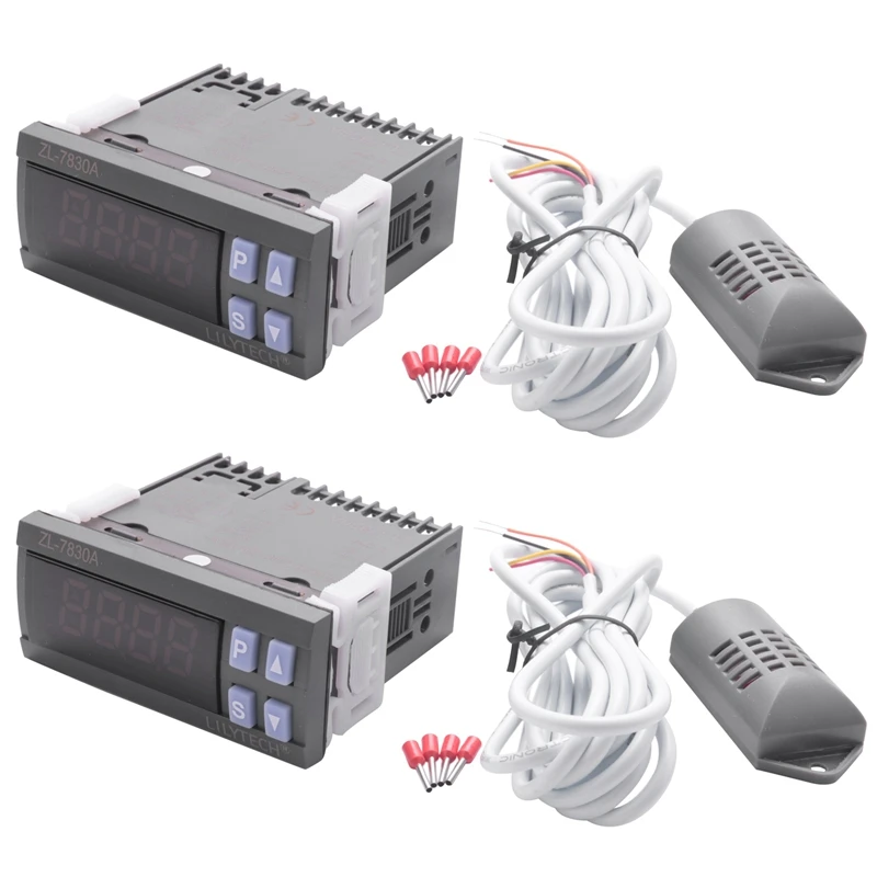 

2X ZL-7830A, 30A Relay, 100-240Vac, Digital, Humidity Controller, Hygrostat(ZL-Shr03a)