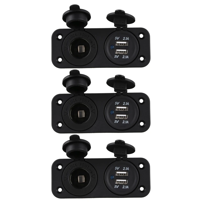 

3x150 Вт адаптер для прикуривателя, выходная мощность 12 В/24 В с двойным USB-зарядным устройством 150 А для автомобиля, лодки, судна (Вт)