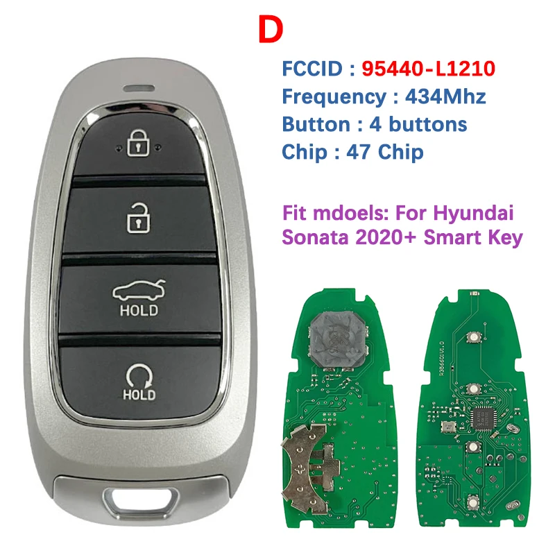 

Ключ послепродажного обслуживания для Hyundai Sonata Remote 47 чип 433 МГц 95440-L1000 95440-L1010 L1060 L1110 L1200 L1210 L1310 L1500 L1600
