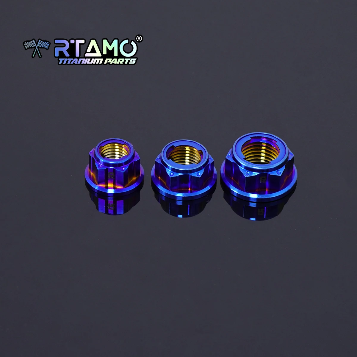 

Титановая гайка RTAMO Gr5 M10 M12 M14 M16, металлическая стопорная нестандартная гайка, гайка болта оси мотоцикла (1 шт.)