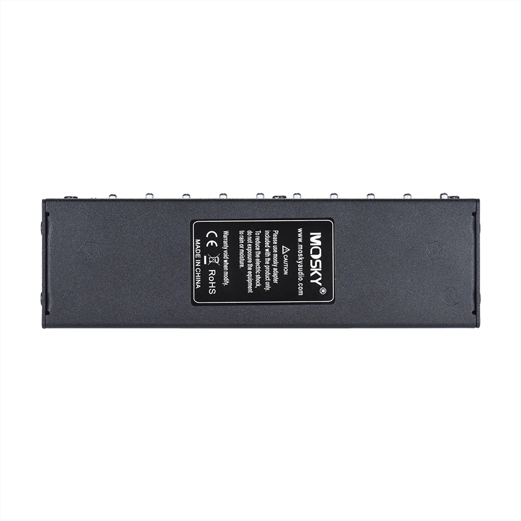 

Acoustic Guitar Effect Pedal Power Station Output Aluminum Alloy Musical Instrument Performance with Cables US Plug