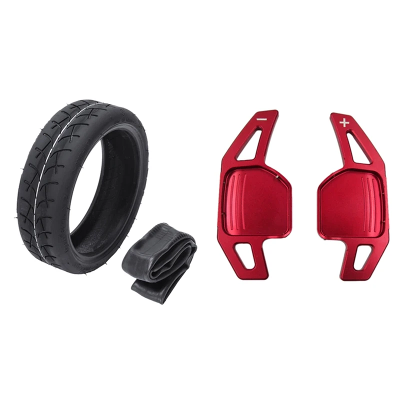 

2 Pcs 8.5 Inch Scooter Tire & 2 Pcs Paddle Shifter Steering Wheel Extension