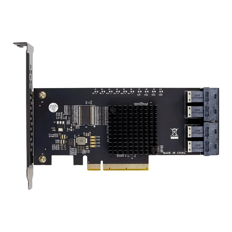 

PCI-E Riser Card PCI-E 3.0 X8 PEX8724 4-SFF8643 U.2 SSD Expansion Card Server-Class Conversion Card for PC