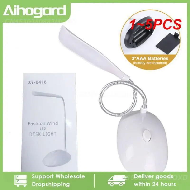 

1~5PCS Table Lamp For Study LED Desk Lamp 3XAAA Battery Not Include Dimmiable Cute Book Light Indoor Lighting Mini Table Top