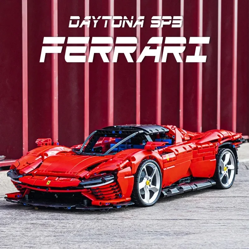 

2202 New Ferraried Daytona Sp3 3776 Pcs 42143 Supercar Building Blocks Toys For Boys Girls Gift In Stock Birthday Holiday Gift