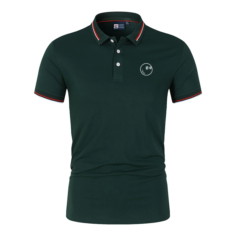 

Summer Golf Men's New 2023 Shirt Quick-drying Breathable Polo Shirt Polyester Short Sleeve Top Lapel Wear Men's Tops S-4XL