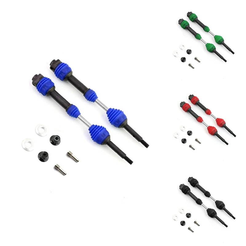

2Pcs Steel Rear Driveshaft CVD 6852R For 1/10 Traxxas Slash VXL 4X4 2WD Rustler Hoss Stampede RC Car Parts ,Blue