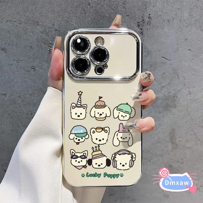 Чехол с милым рисунком счастливой собаки для iQOO Z9x Z9 Turbo Z8 Z7i Z1 Z1x U3 U3x U1 U1x