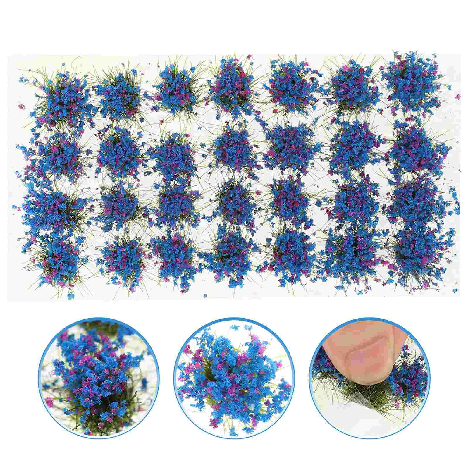 

Flower Cluster Static Model Miniature Scenery Fake Diy Tufts Sand Table Artificial Tuft Railroad Layout Simulated Props