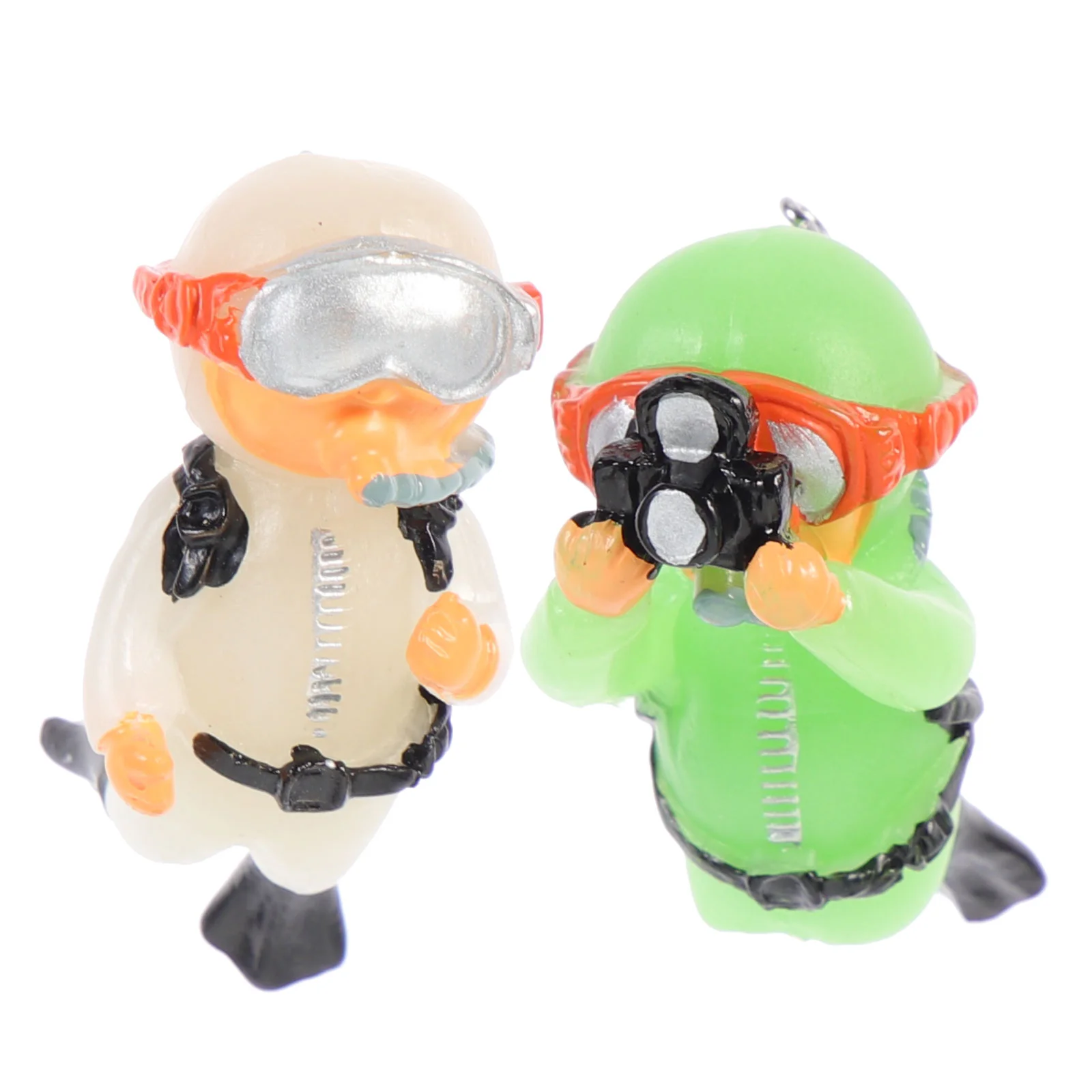 

Diver Aquarium Tank Ornament Fish Floating Figurine Treasure Figurines Mini Accessories Decoration Figures Divers Decorative