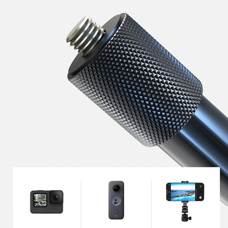 Удлинитель с регулировкой длины для стабилизатора камеры позволяет снимать