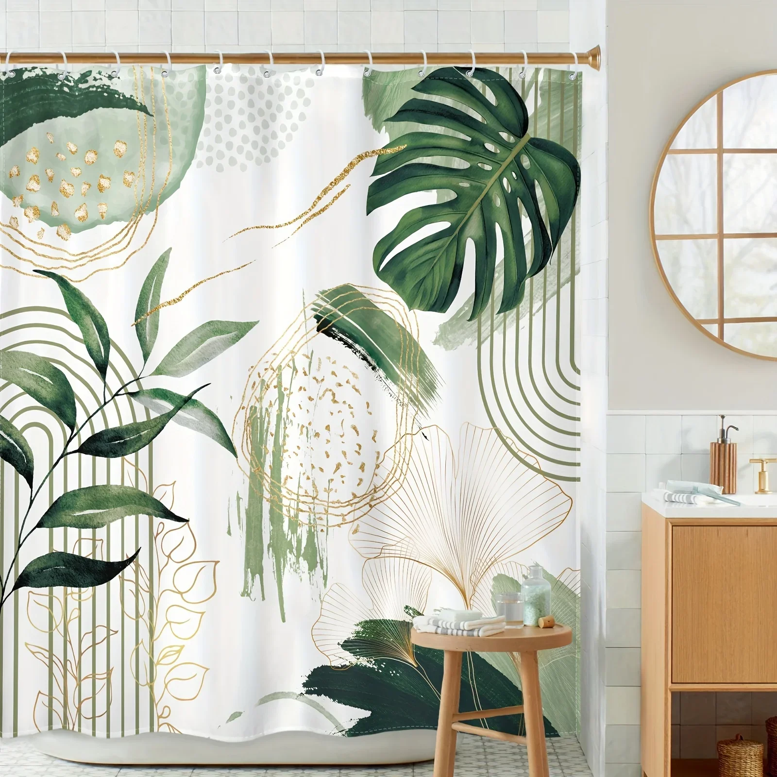 

Sage Green Boho Занавеска для душа