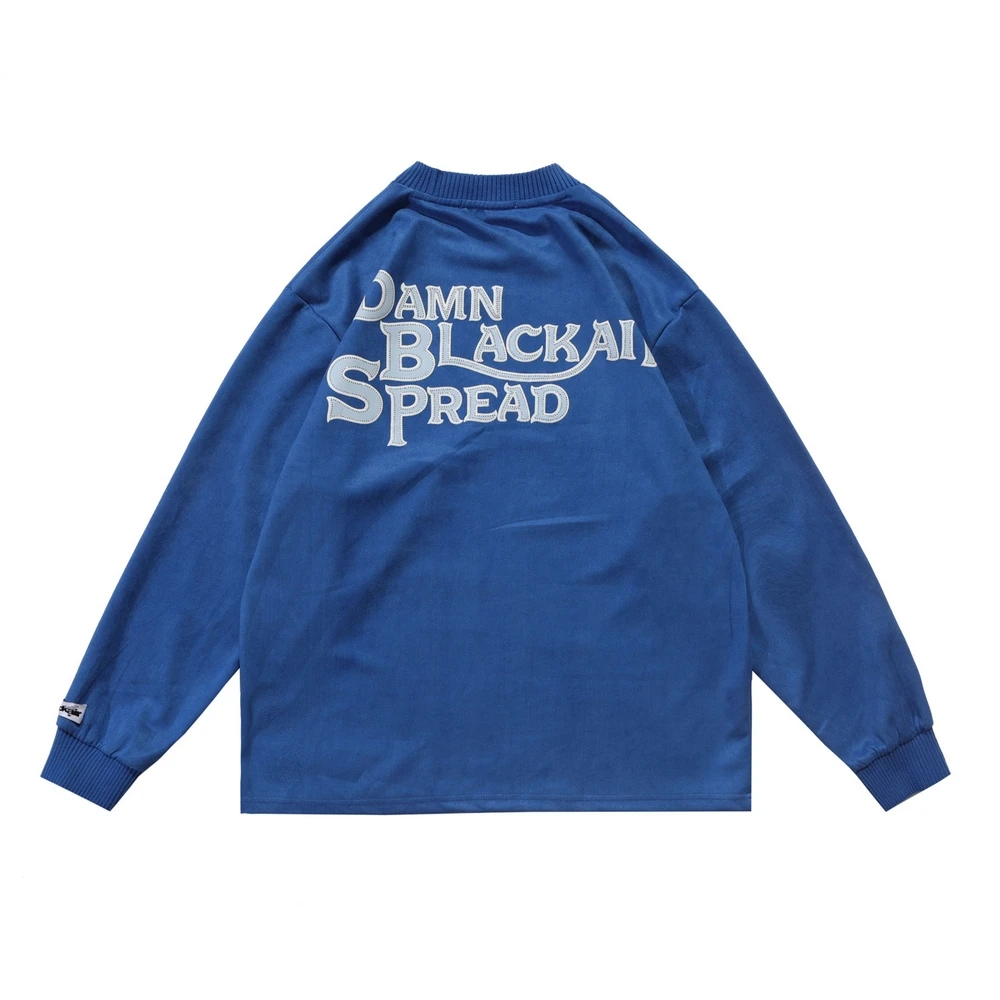 

2022 New Harajuku Sweater Sweatshirt Streetwear Hip Hop Letter Print Pullover Women Casual Cotton Loose Long Sleeve Tops Couple