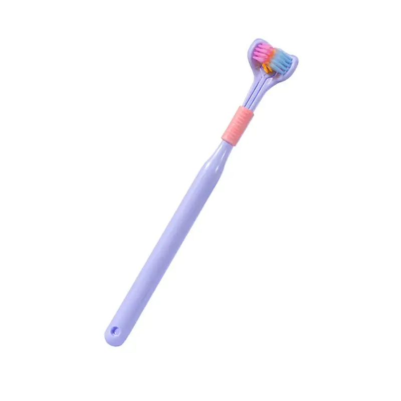 

Three-Sided Toothbrush Ultra Fine Soft Bristle Toothbrush 3-headed Tooth Brush For Soft And Gentle Clean Each Tooth Completely
