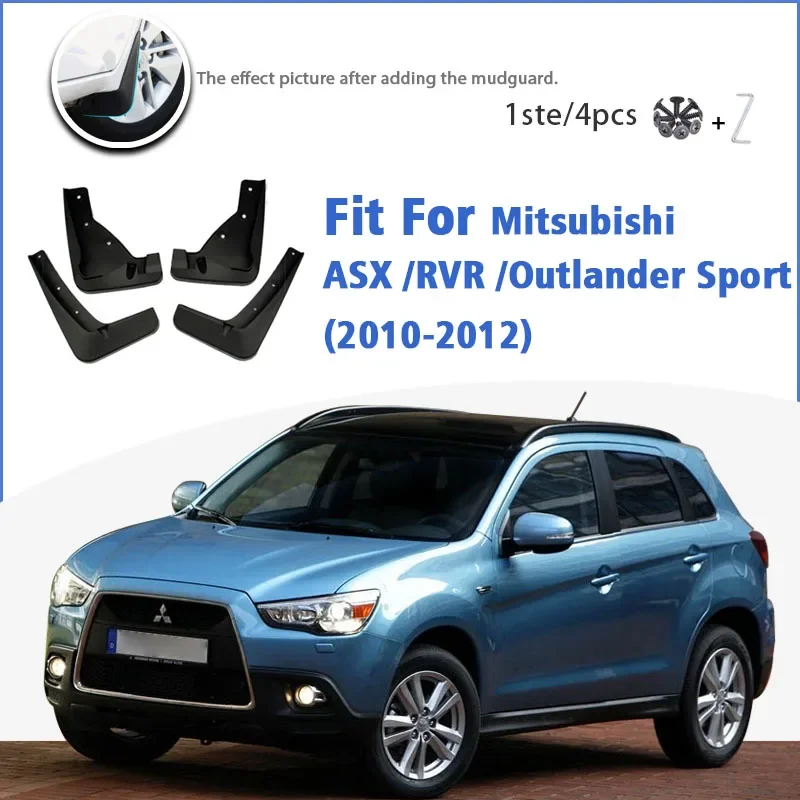 Фото Защитные брызговики для Mitsubishi ASX 2010 2011 2012 Outlander Sport/RVR, автомобильные аксессуары, защита от брызг, дефлекторы №1