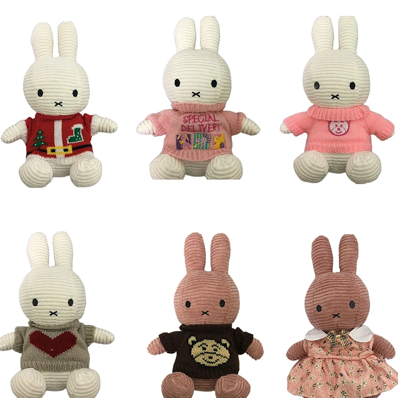 

30CM Height Large Plush Bunny Doll Toys Kids Sleeping Back Cushion Cute Stuffed Rabbit Baby Accompany Dolls Xmas Gift