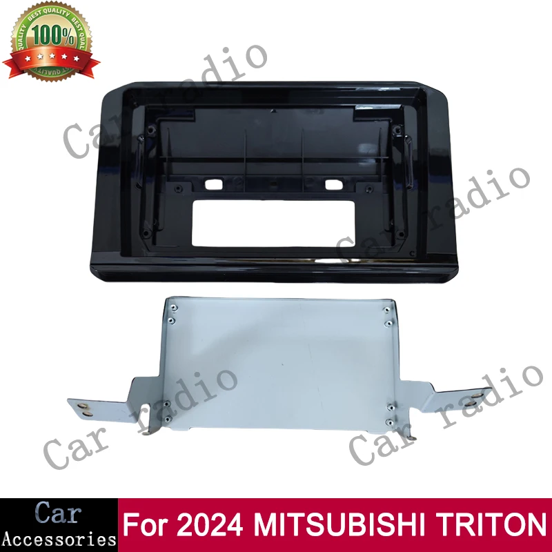 Фото 9-дюймовый для 2024+ MITSUBISHI TRITON, автомобильный Android-радио, стереоплеер, рамка, головное устройство, лицевая панель, крышка приборной панели, корпус №5