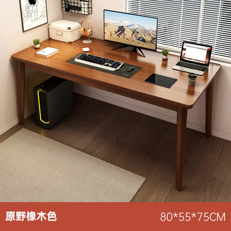 

SH 2023 Year Aoliviya Official New Computer Desk Desktop Home Study Table Solid Wood Leg Desk Bedroom Bedside Game Tables Simp