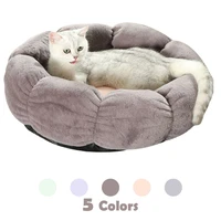 small medium pet cat dog bed mat puppy soft flower round cushion cat dog sleep warm kennel pad pet products house