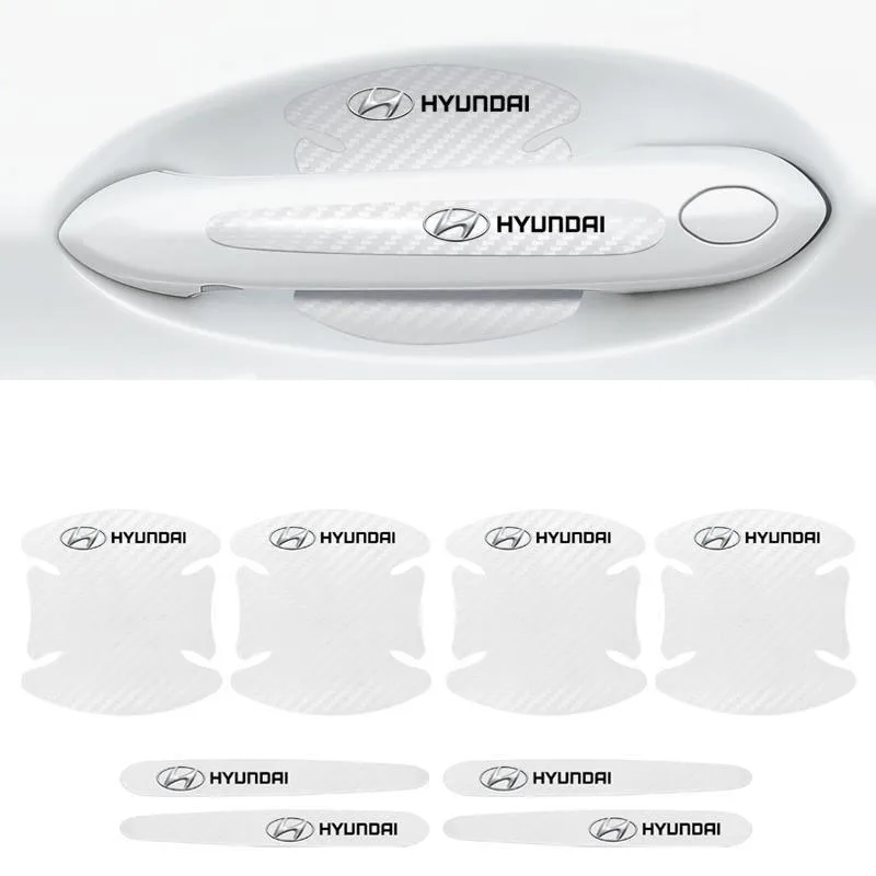 

PVC Car Door Handle Anti-Scratch Cover Protective Film Stickers for Hyundai Azera Sonata Elantra Accent Santa Fe Genesis Tiburon