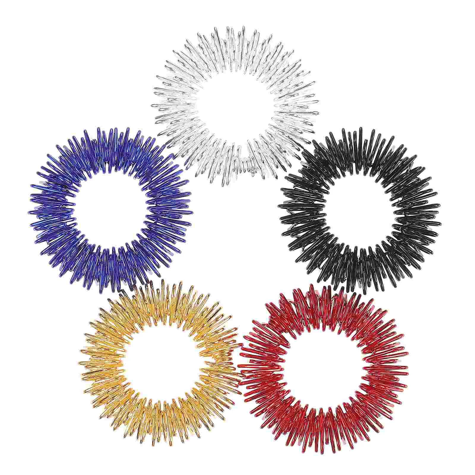 

5pcs Finger Massager Roller Finger Ring Hand Massager Medicine Ring Hand Massager for Arthritis Finger Massager
