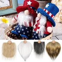 3pcs gnome beards adorable vivid image solid color exquisite workmanship dwarf beard with balls birthday gift