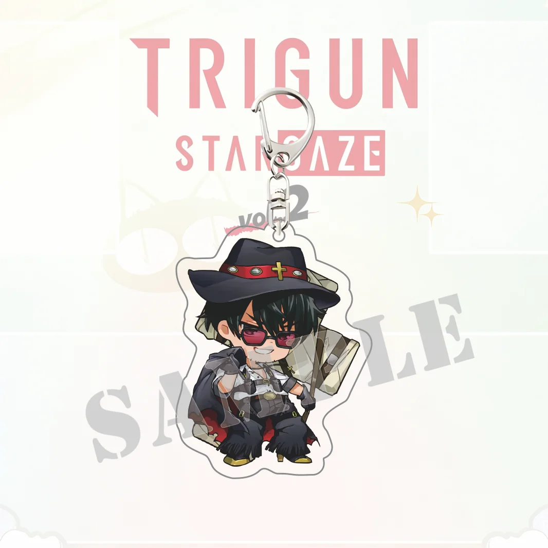 Акриловый брелок: Trigun Stargaze, милые чиби-фигурки ножей Вэша, научно-фантастический, ковбойский, экшн-аниме аксессуар для сумки, лимитированная серия (art.: 3920dc3decb6c) - 3920dc3decb6c