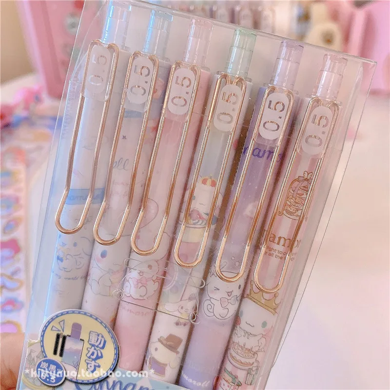 6 шт. гелевая ручка с принтом Моя Мелодия 0 5 мм |