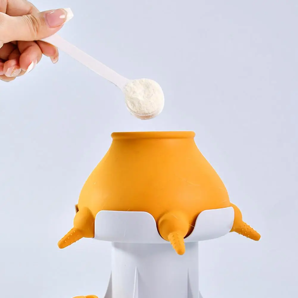 

Pet Feeding Tool with Pacifiers Silicone Pet Milk Feeder Simulated Breast Milk Design for Multiple Pets Puppy Nursing Bowl