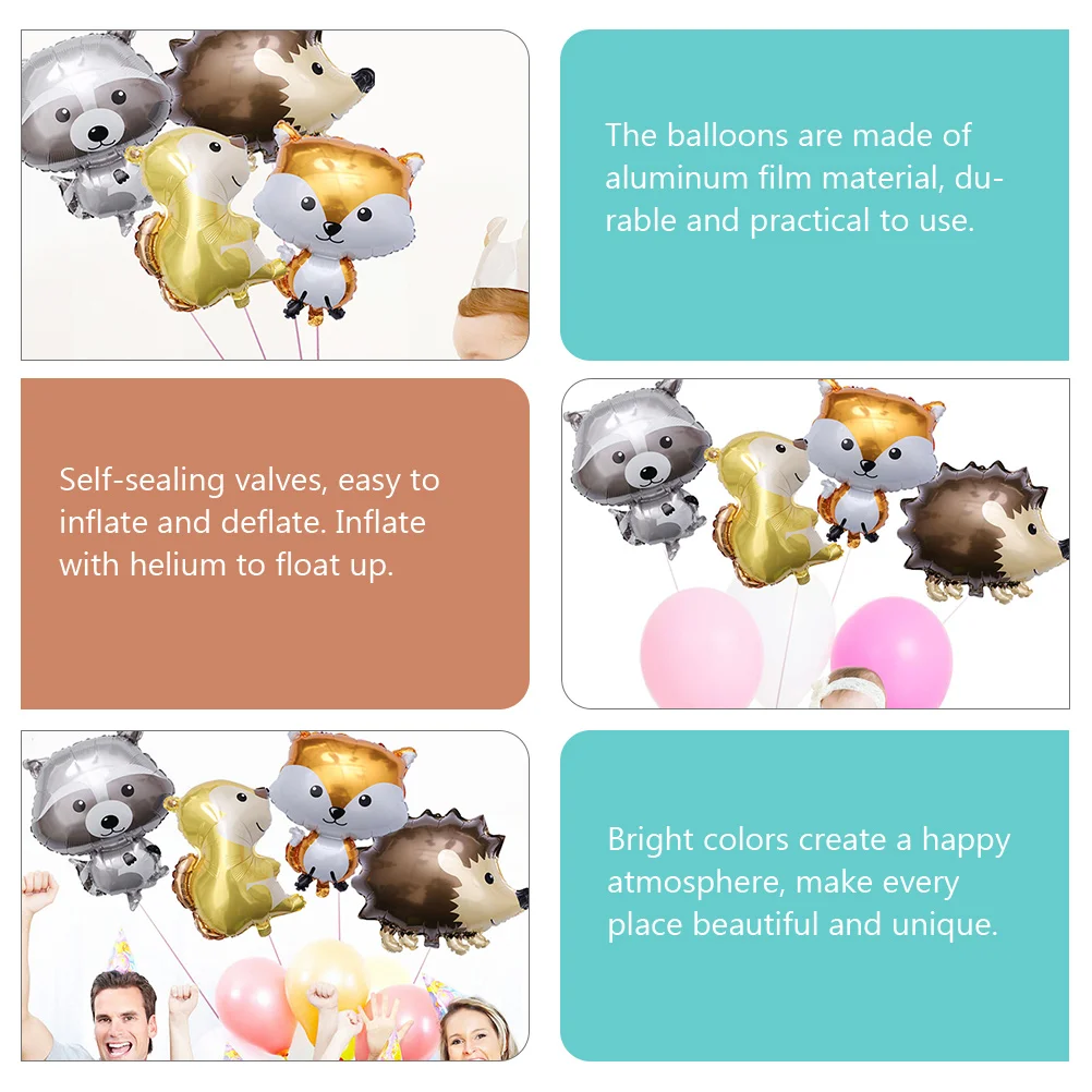 10 шт. воздушный шар с лисой украшение для детского душа мультяшные воздушные шары