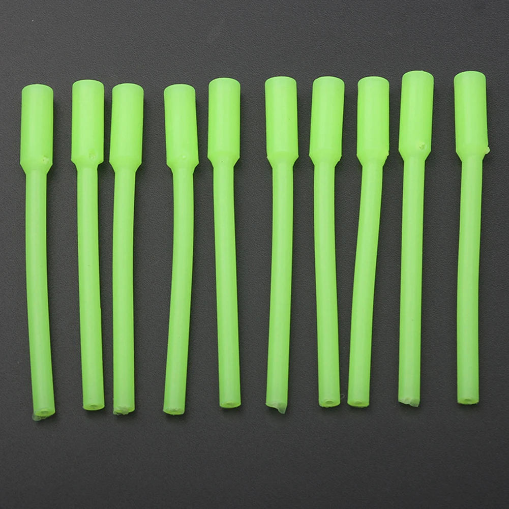 

Sleeve Tube Fishing Soft Cover 10pcs Accessories Anti Tangle Durable Glow In The Dark Luminous Practical Silicone